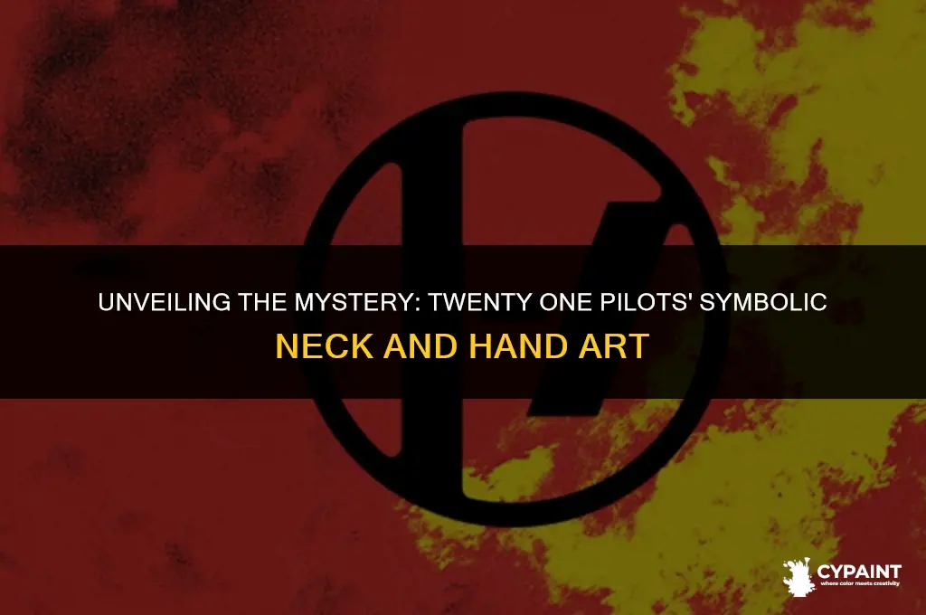 why does twenty one pilots paint their neck and hands