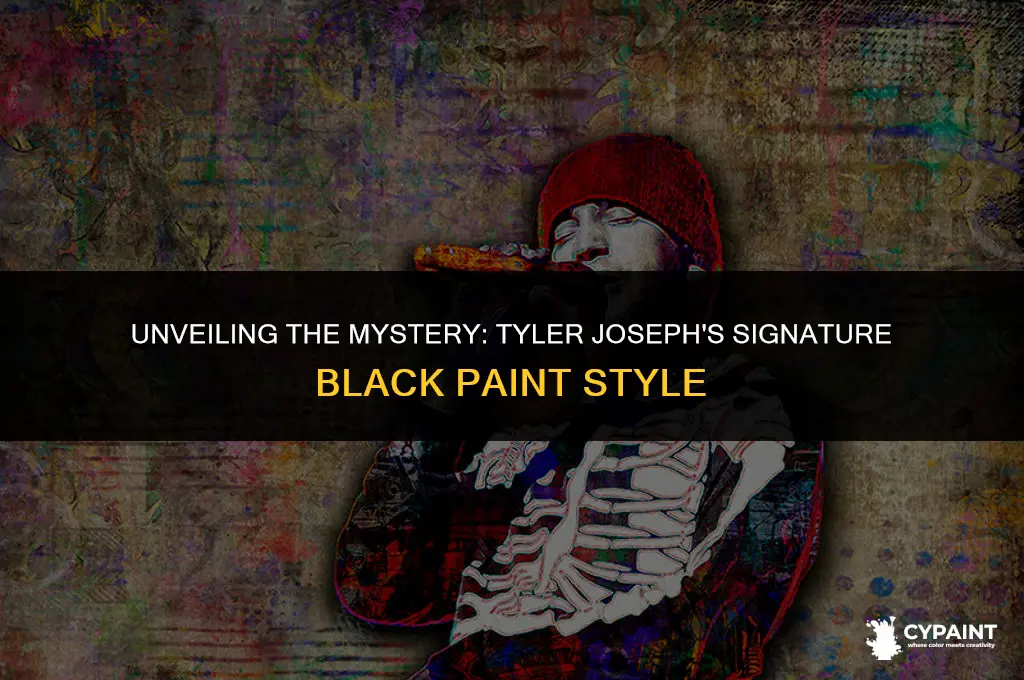 why does tyler joseph paint his neck and hands nlack