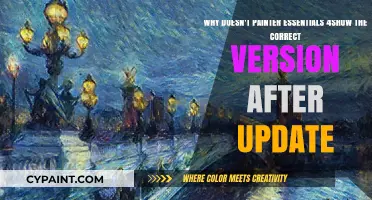 Troubleshooting Painter Essentials 4 Update: Version Display Issue