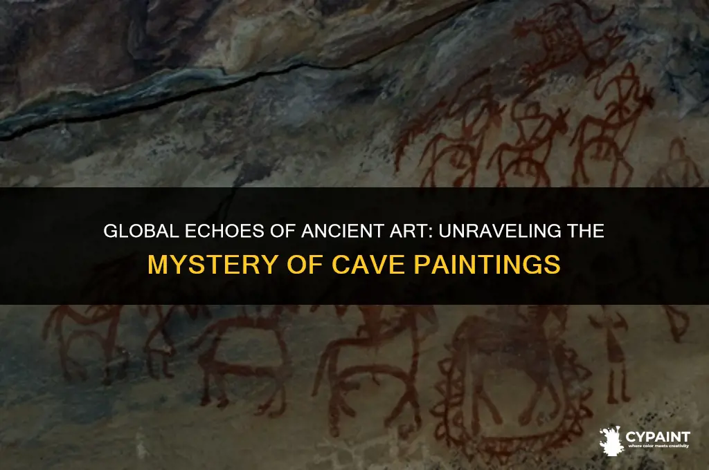 why even though cave paintings are found across the world