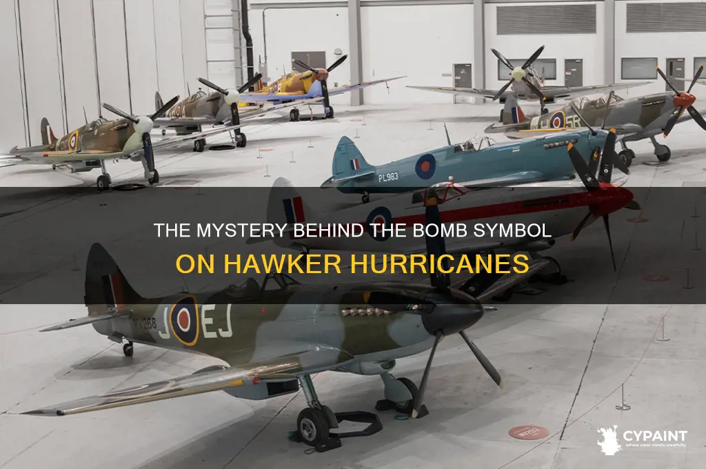 why is a bomb painted on a hawker hurricane