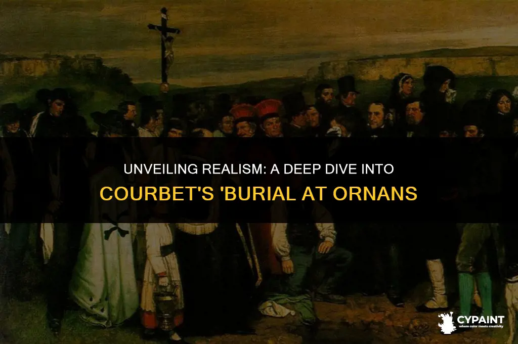 why is burial at ornans a realist painting be specific