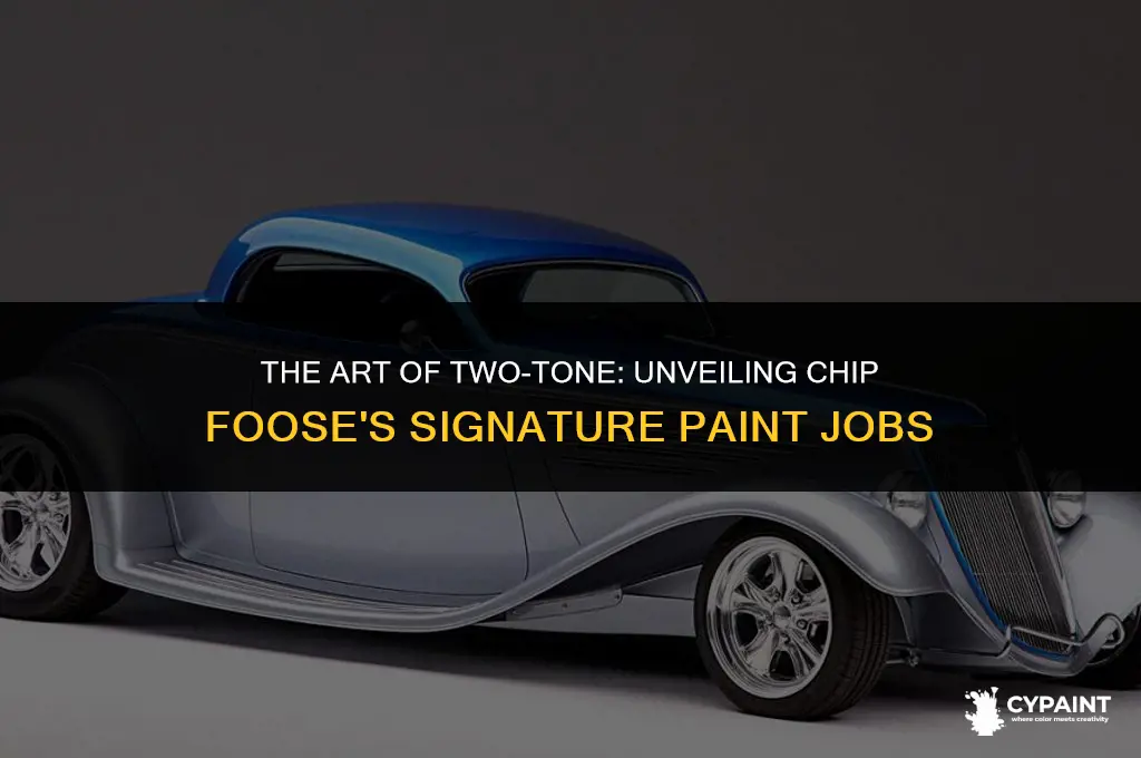 why is every single chip foose paint job two tone