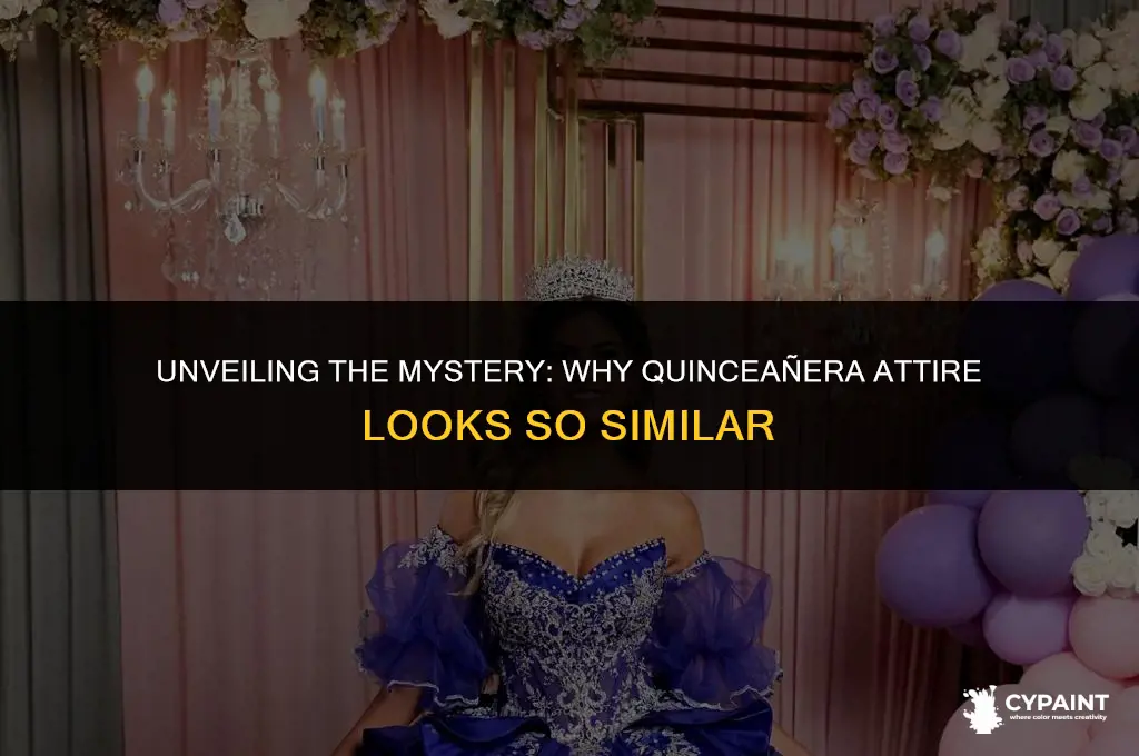 why is everyone dressed the same in the quinceanera painting