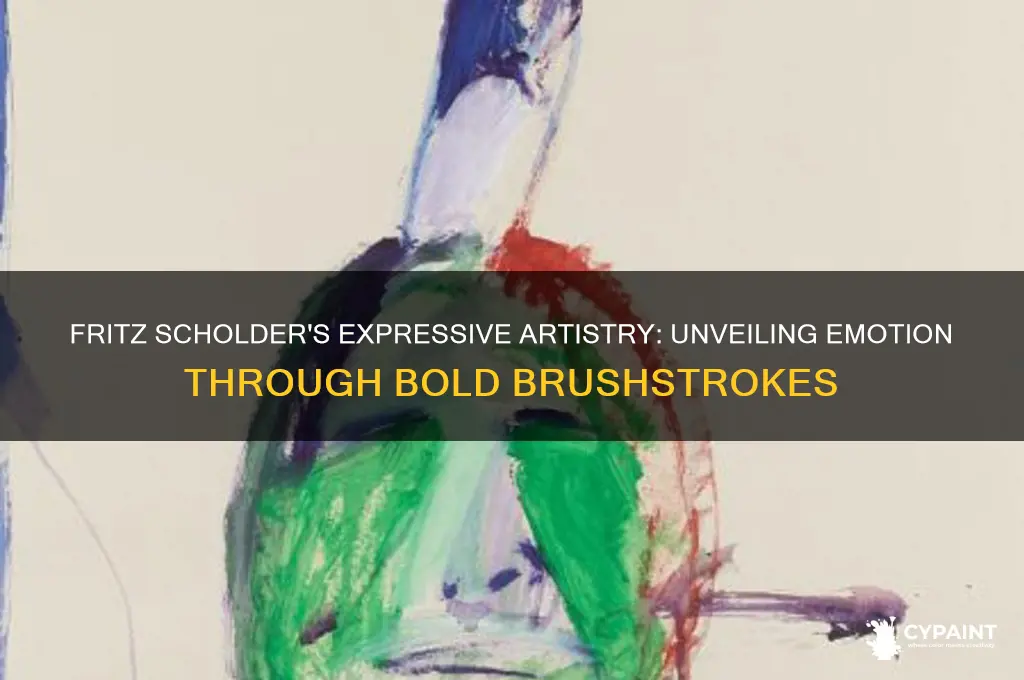 why is fritz scholder described as an expressive painter