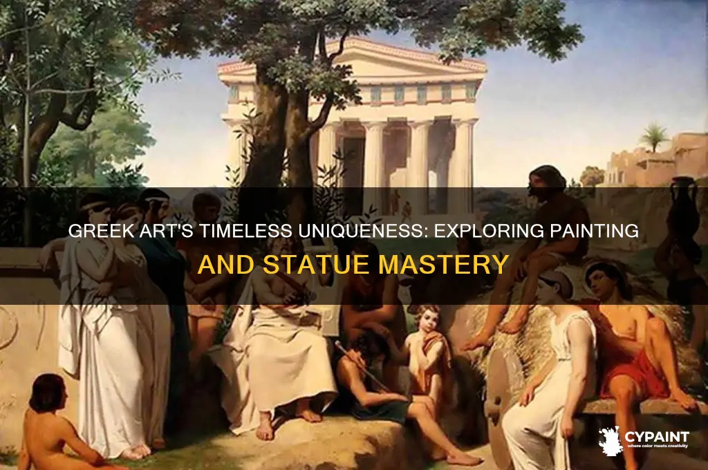 why is greek painting and statues the unique characteristic