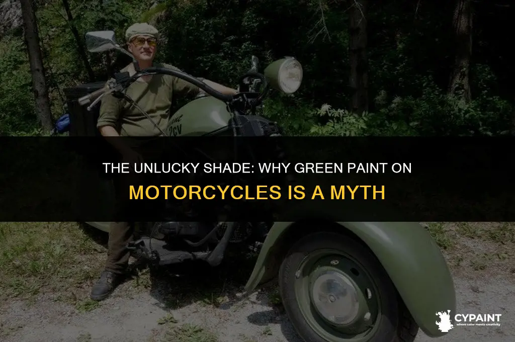 why is it bad luck to paint a motorcycle green