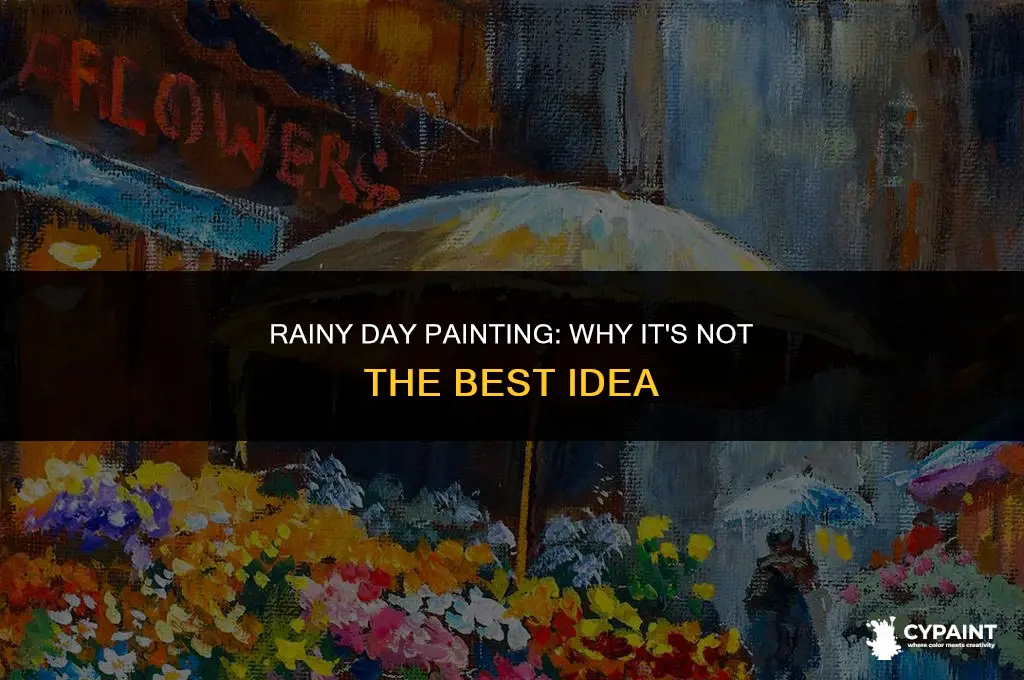 why is it bad to paint on a rainy day