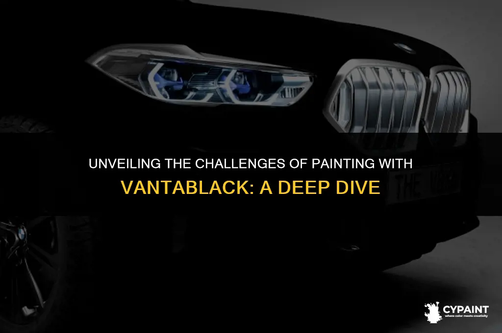 why is it hard to paint things in vantablack paint