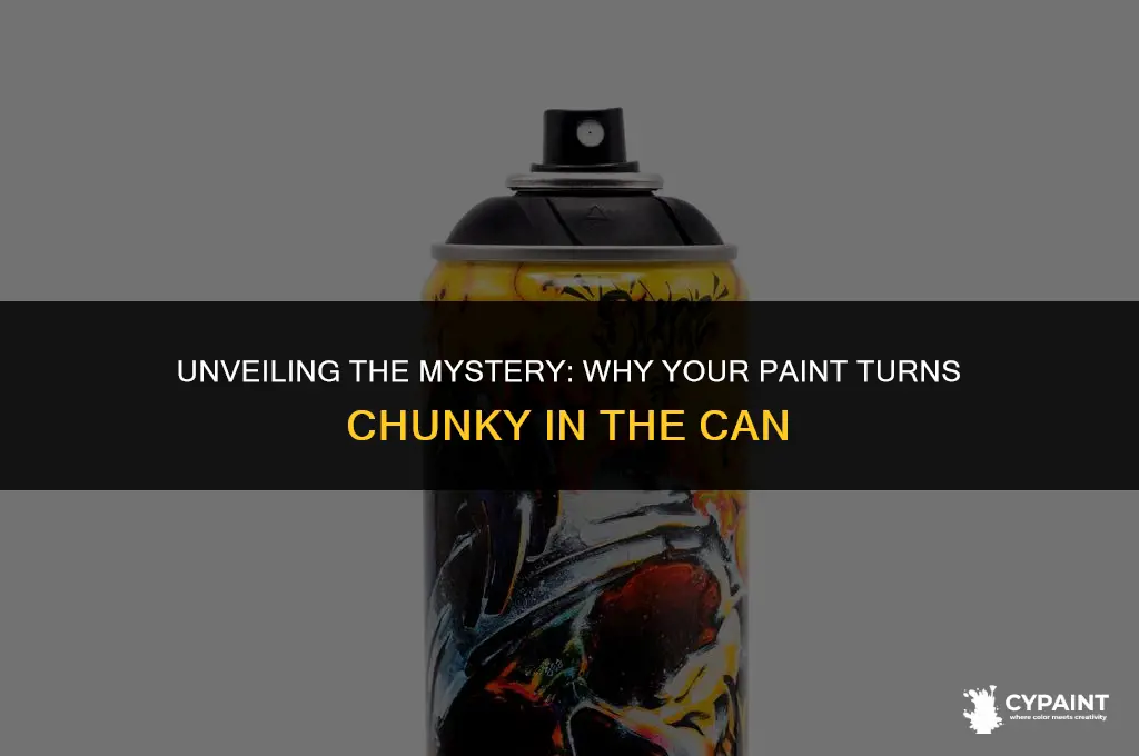 why is my paint chunky in the can