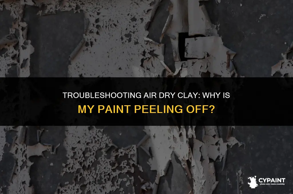 why is my paint peeling off my air dry clay