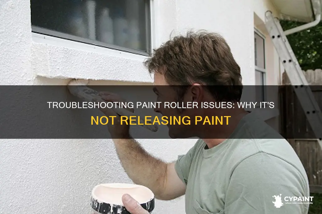why is my paint roller not giving up paint
