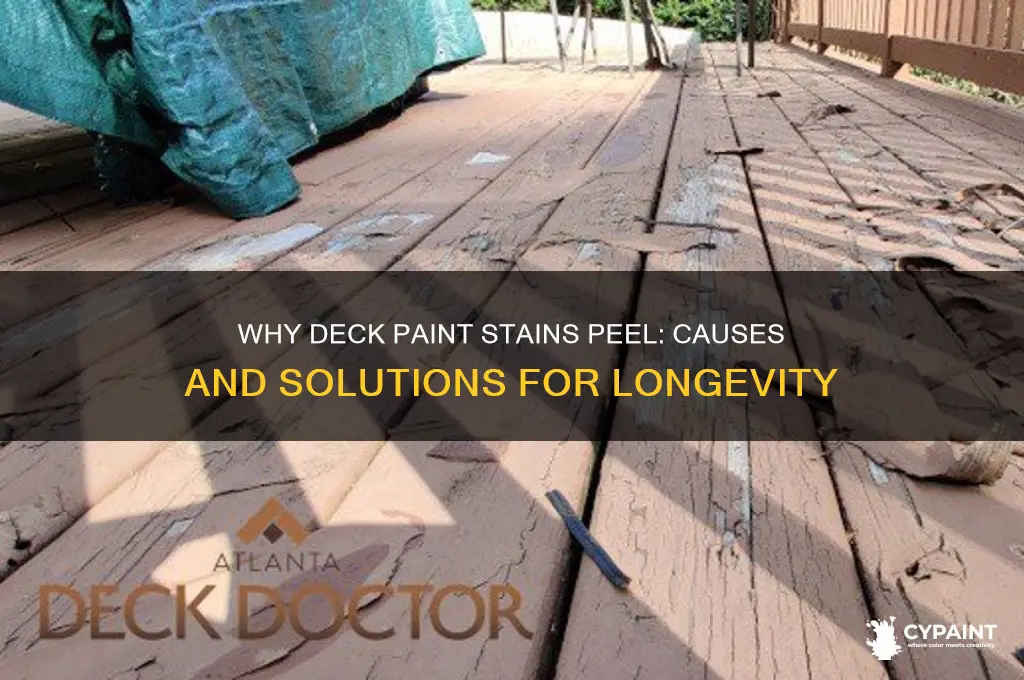 why is my paint stain coming off my deck