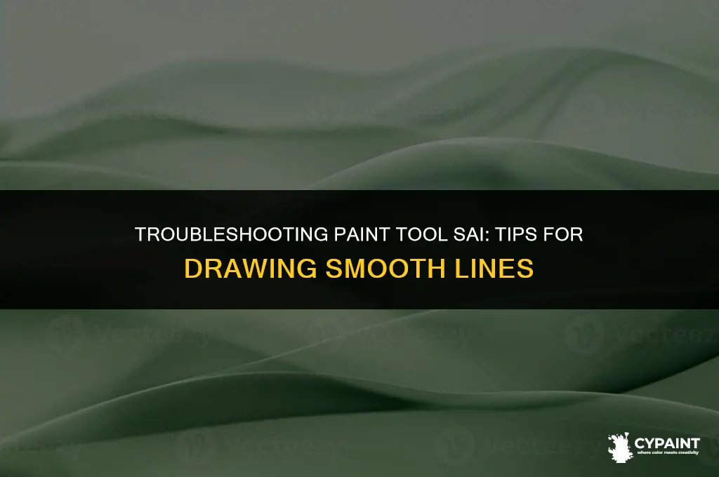 why is my paint tool sai not drawing smooth lines