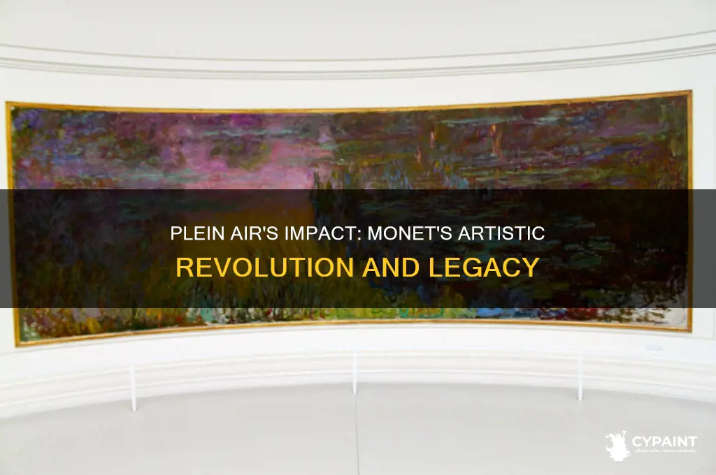 why is plein air painting important to claude monet