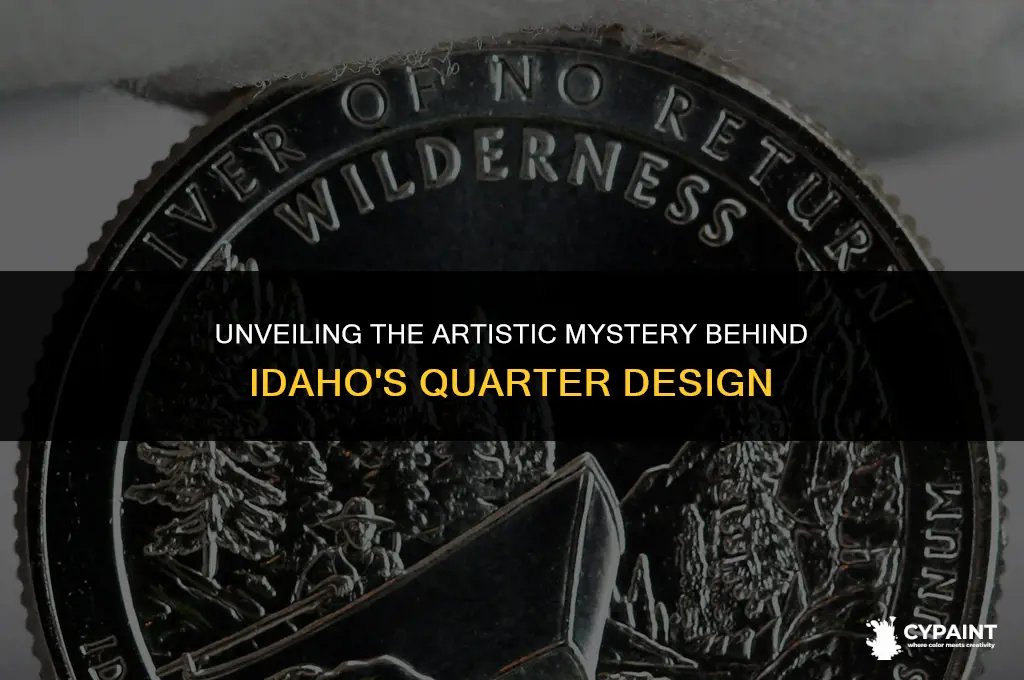 why is the back of my idaho state quarter painted