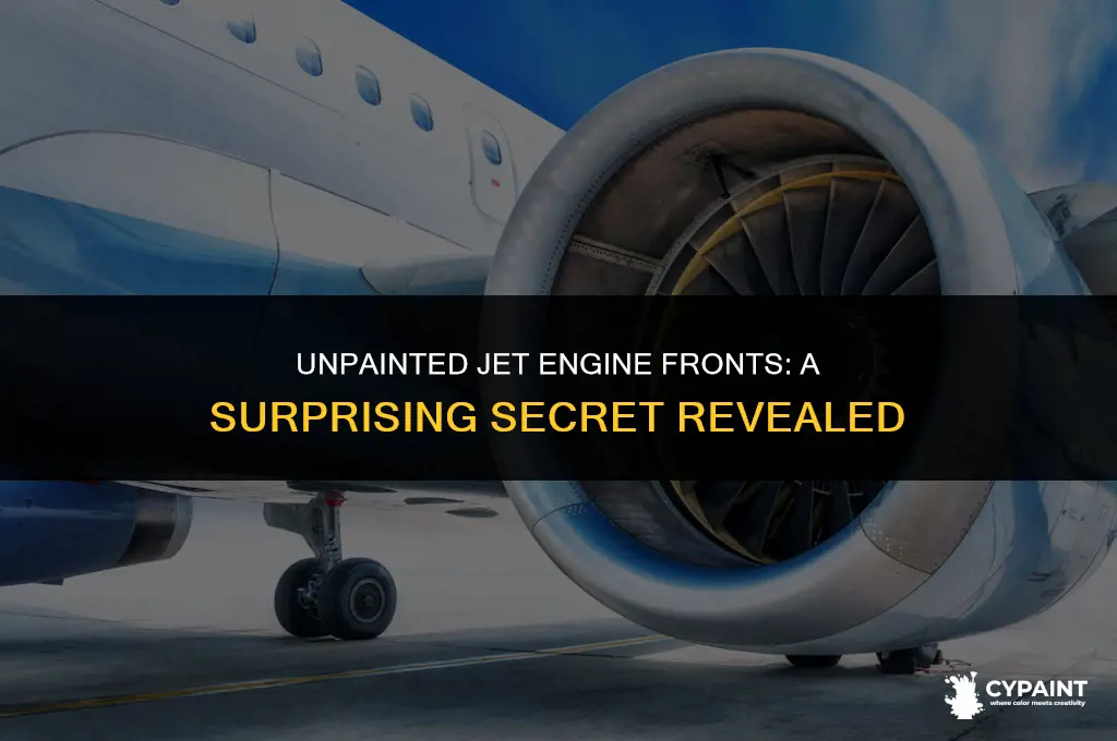 why is the front of a jet engine never painted