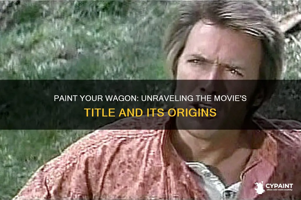 why is the movie play named paint your wagon