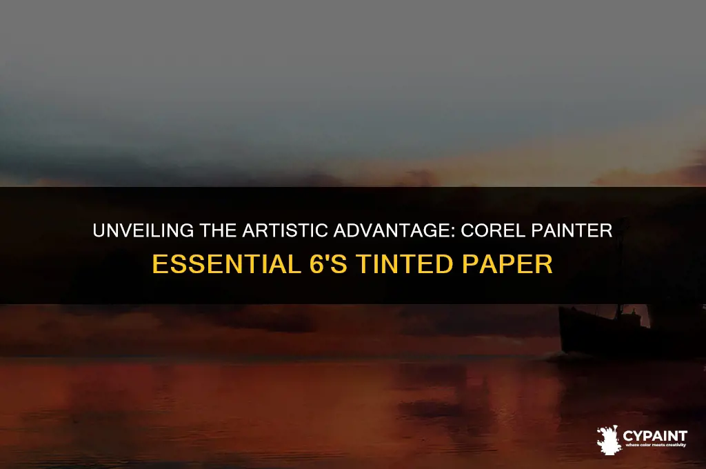 why is the paper tinted in corel painter essential 6