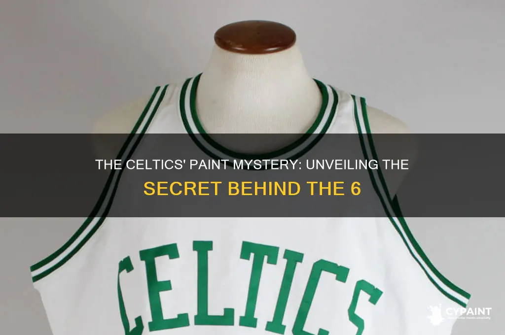 why is there a 6 in the celtics paint