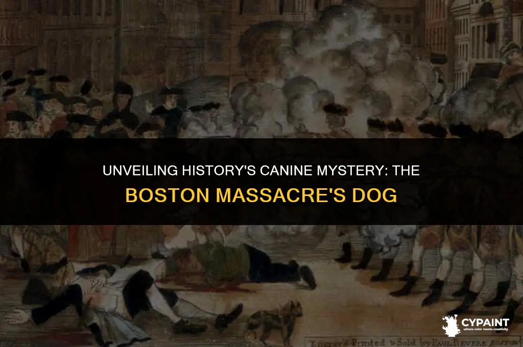 why is there a dog in the boston massacre painting