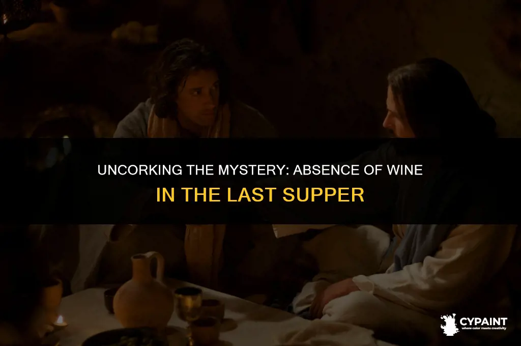 why is there no wine in the last supper painting
