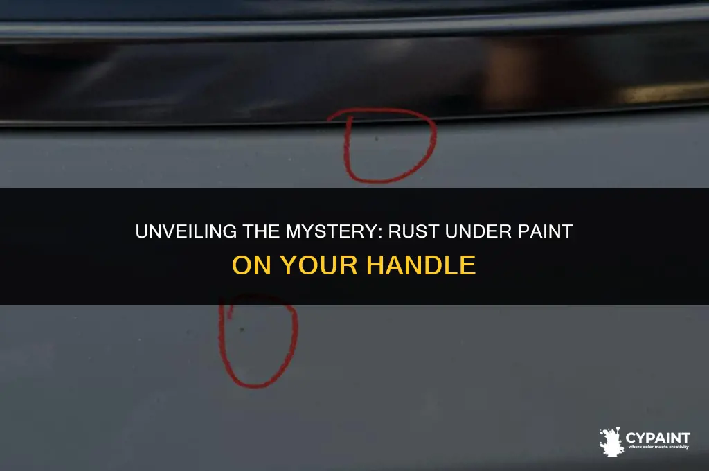 why is there rust under the paint of my handle