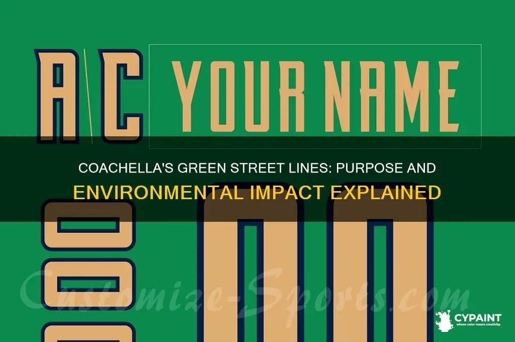 why iscity of coachella paint green lines on streets