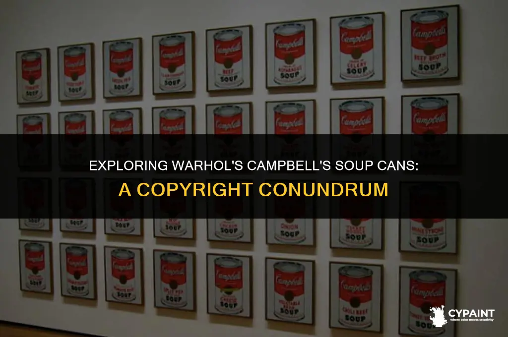 why isnt andy warhols campbells soup painting a copyright infringement