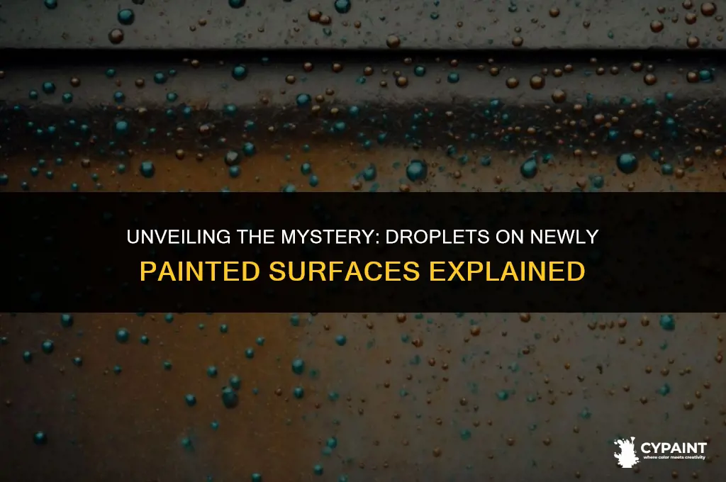 why might a newly painted surface have droplets in it