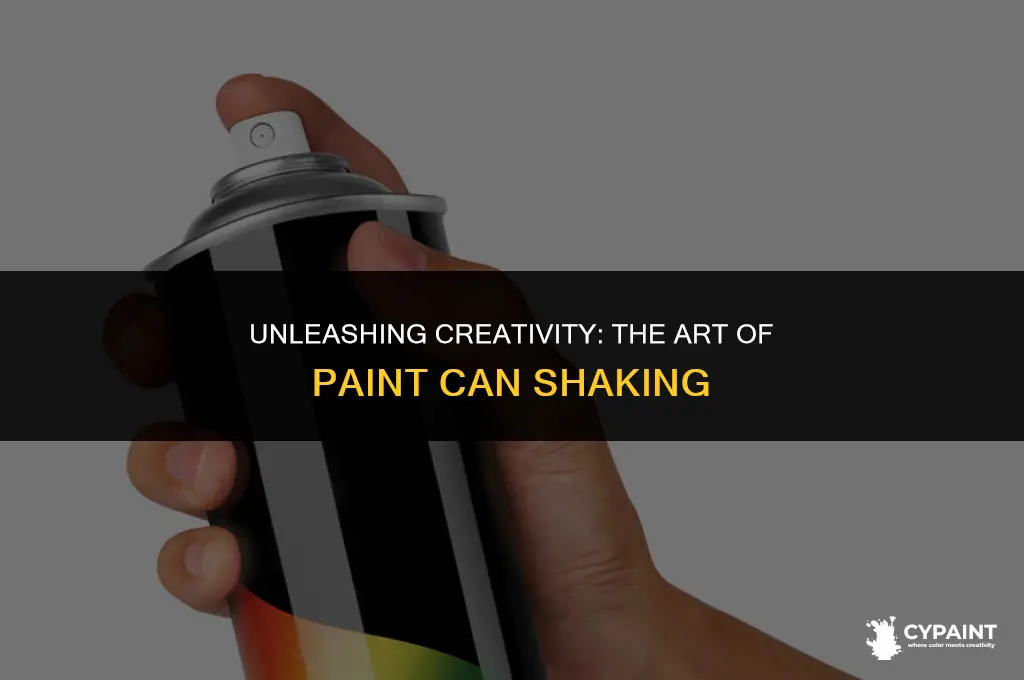why not just shake a can of paint