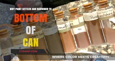 Why Paint Settles and Hardens at the Bottom of the Can