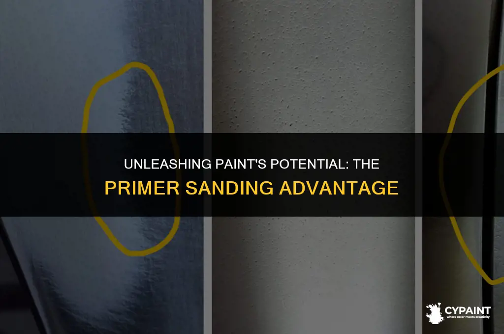why should a primer coat be lightly sanded before paint