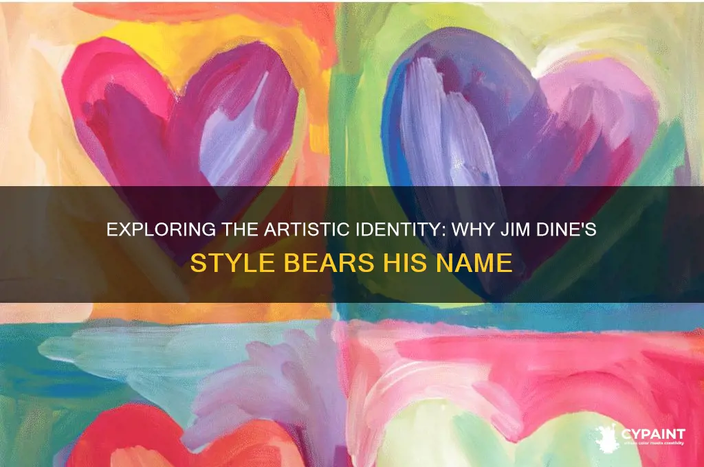 why style of painting is name is jim dine