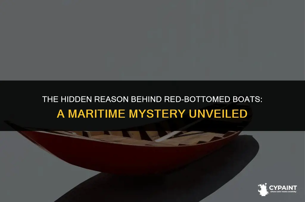 why the boats are painted in red at the bottom