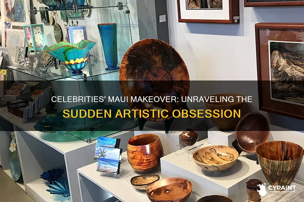 why the heck are celebrity all painting their maui