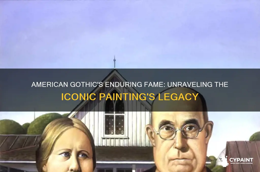 why the painting title american gothic painting so famous