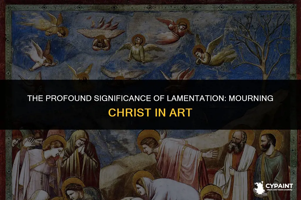 why was lamentation the mounring of christ painting so signifant