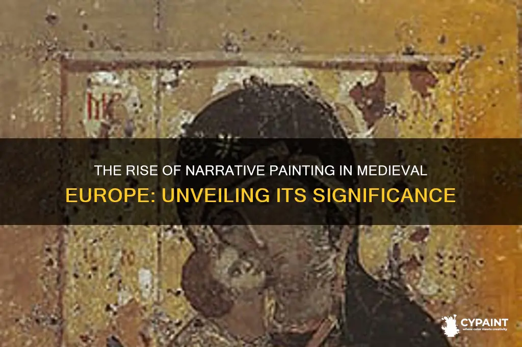 why was narrative painting so big in medieval europe