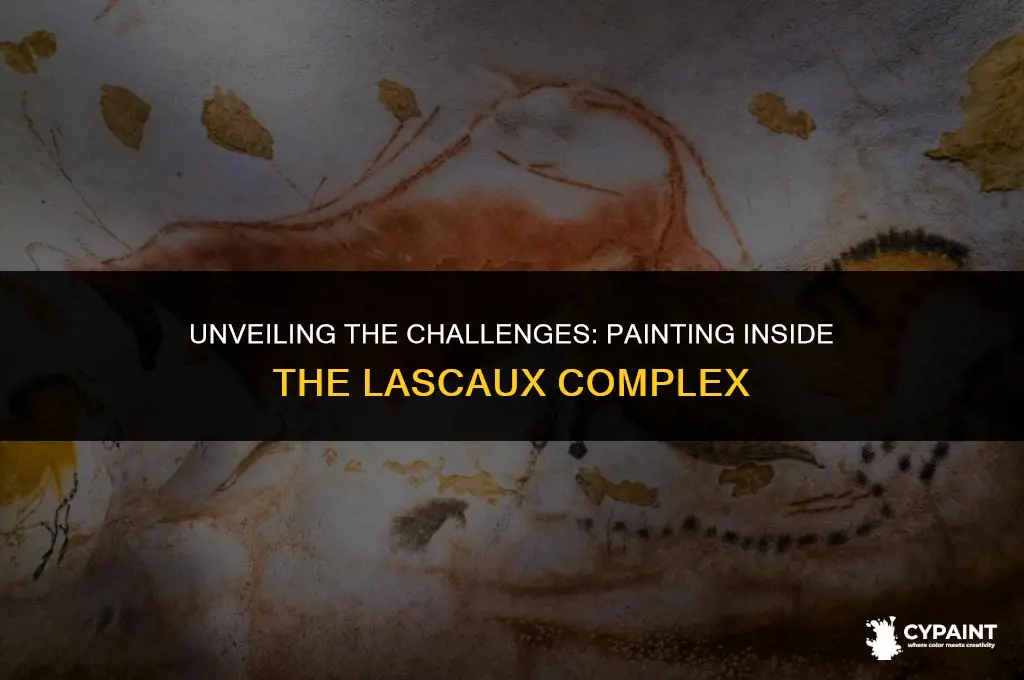 why was painting inside the lascaux complex a difficult task