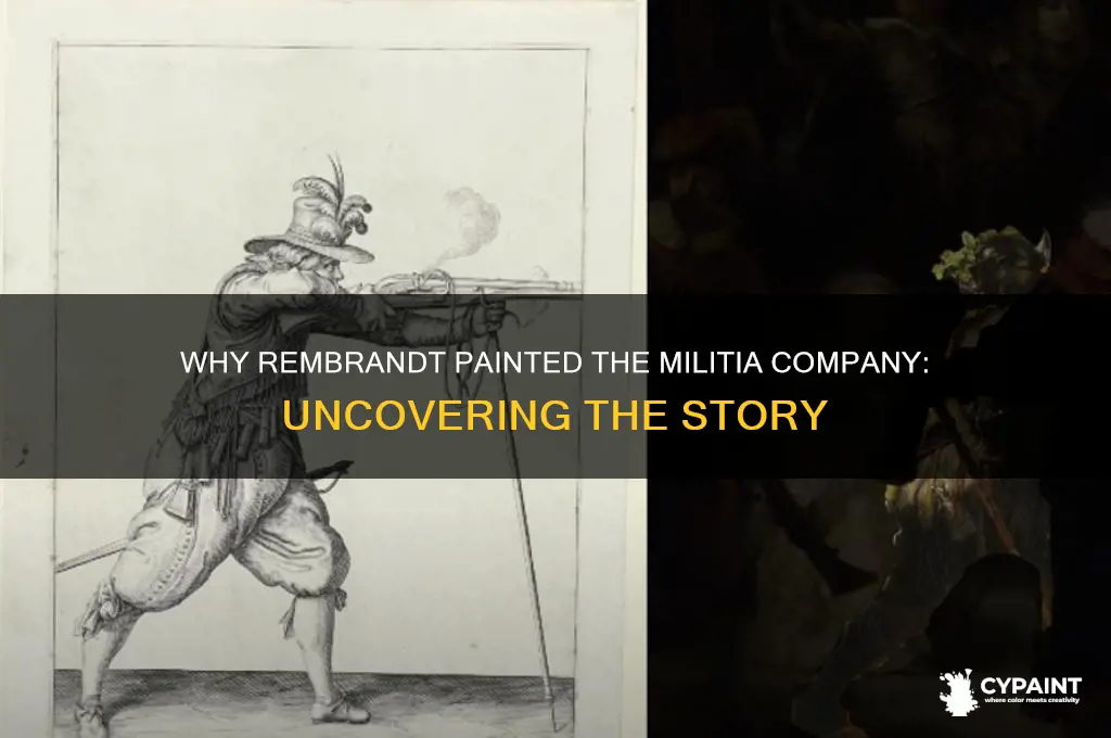 why was rembrabt hired to paint the miltia company