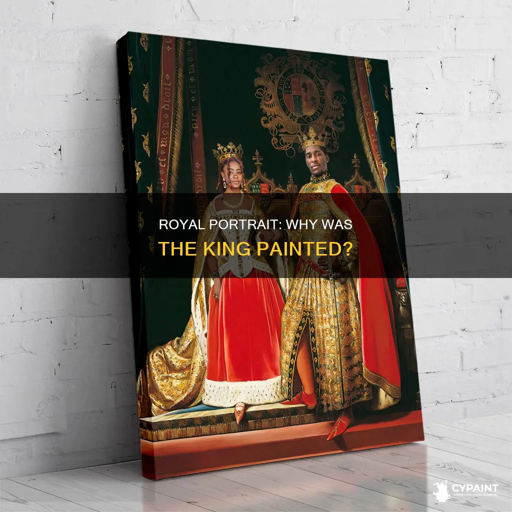 why was the king in the above image painted