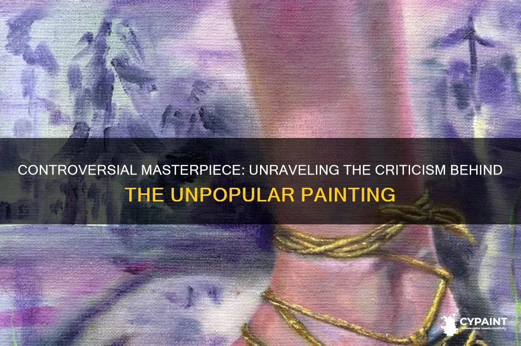 why was the painting above not well received