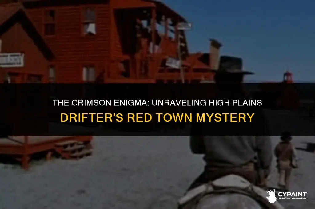 why was the town painted red in high plains drifter