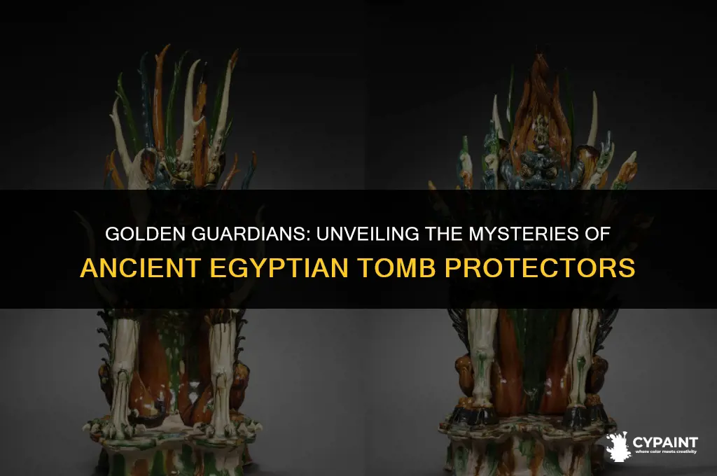 why were there guards painted in gold in the mummy
