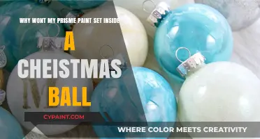 Unveiling the Mystery: Why Won't My Prism Paint Set Inside a Christmas Ball?