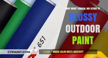 Why Won't Oracal 651 Adhere to Glossy Outdoor Paint?