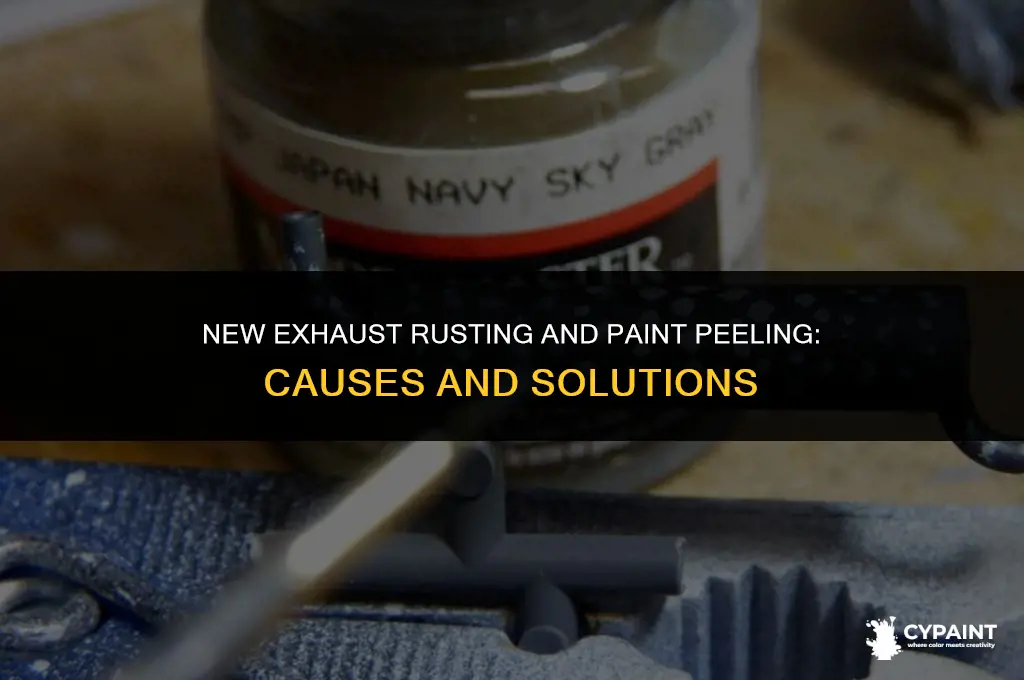 why would my new exhaust be rusting and paint peeling