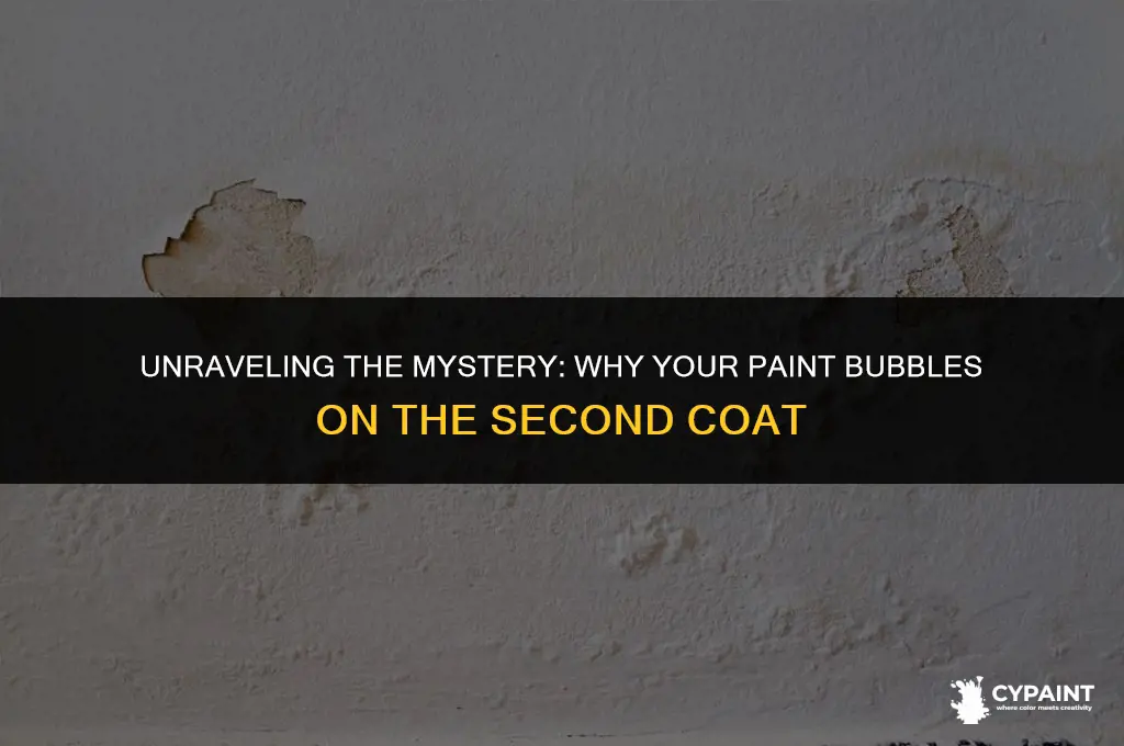 why would my paint suddenly bubble on the 2nd coat