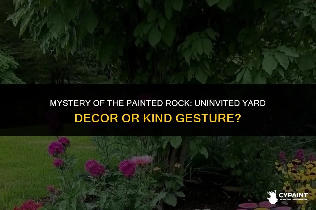 why would someone put a painted rock in my yard